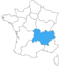 Mapas - Auvernia-Ródano-Alpes